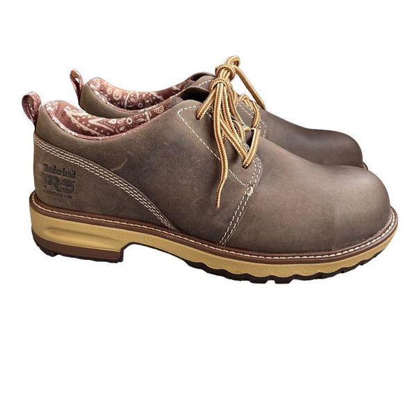 NEW Timberland PRO Hightower Kaffee Water/Oil/Shockproof Oxford Shoes SZ 8 — 8.5 - Picture 13 of 13